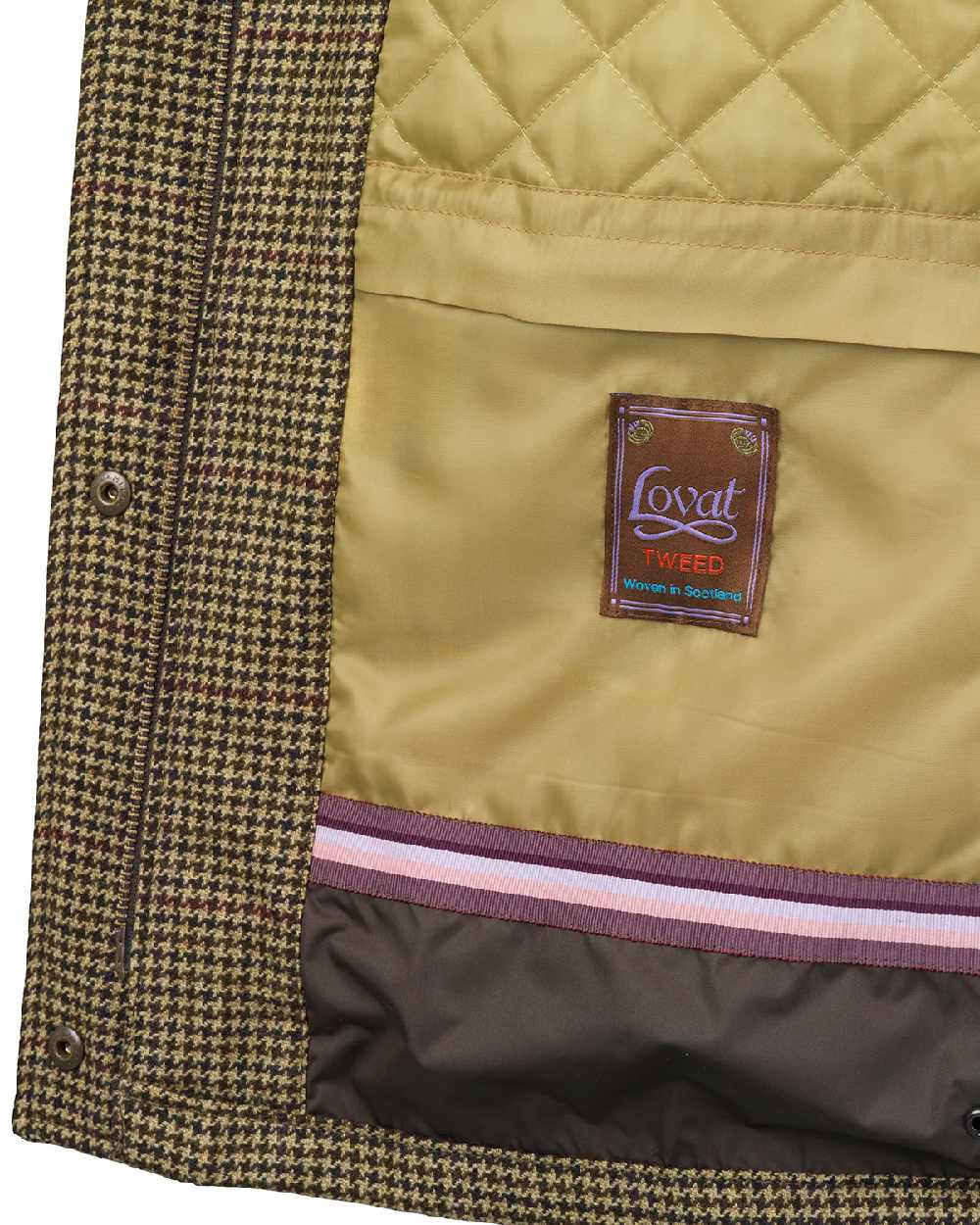 Lily Tweed Coloured Laksen Womens Lily Tweed Coat With CTX on white background 