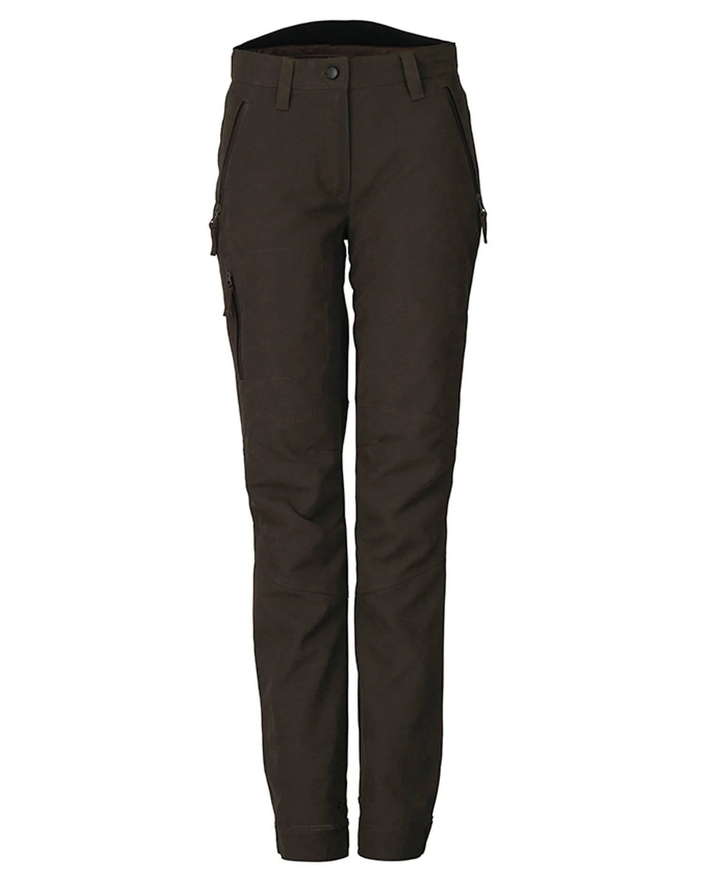 Olive coloured Laksen Womens Trackmaster Trousers with CTX on white background 