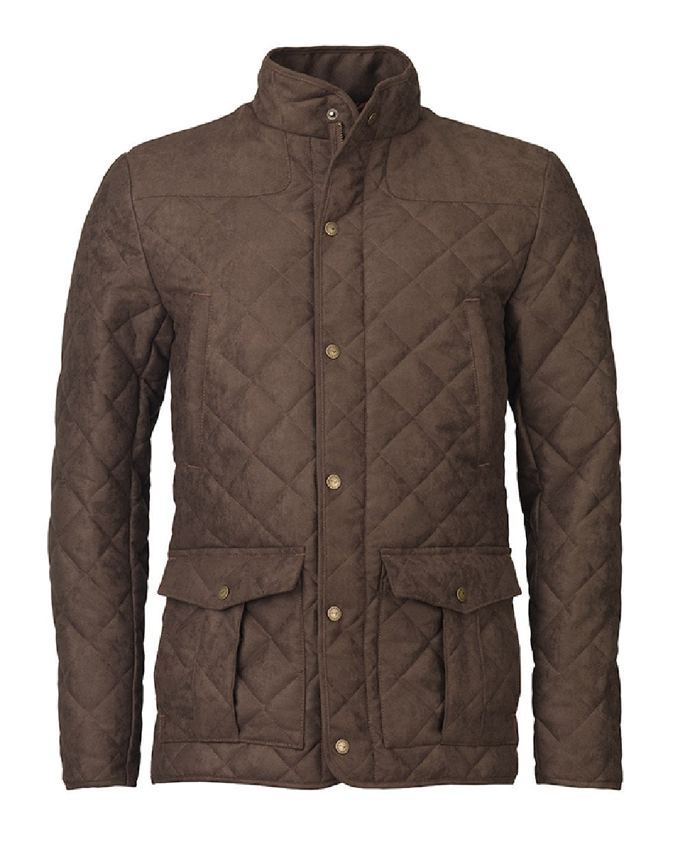 Laksen Hampton Quilted Jacket in Brown 