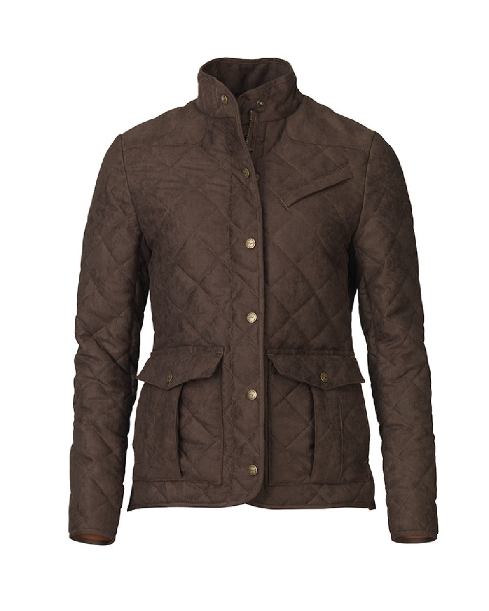 Laksen Lady Hampton Quilted Jacket in Brown 