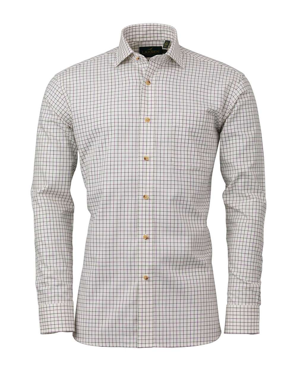 Laksen Tony Cotton Wool Shirt in Heather Olive