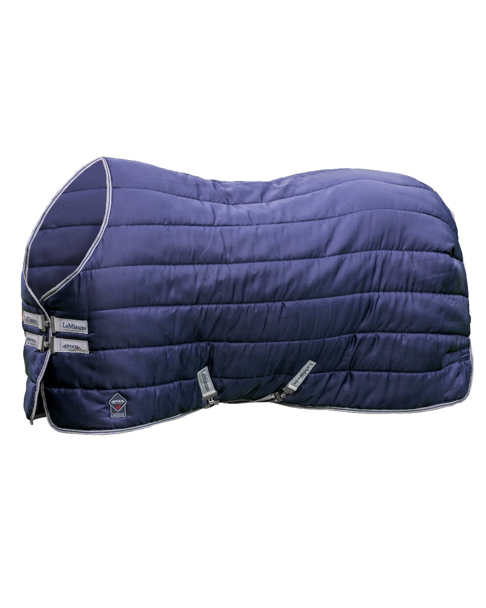 Navy coloured LeMieux Arika Stable-Tek 100g on white background 
