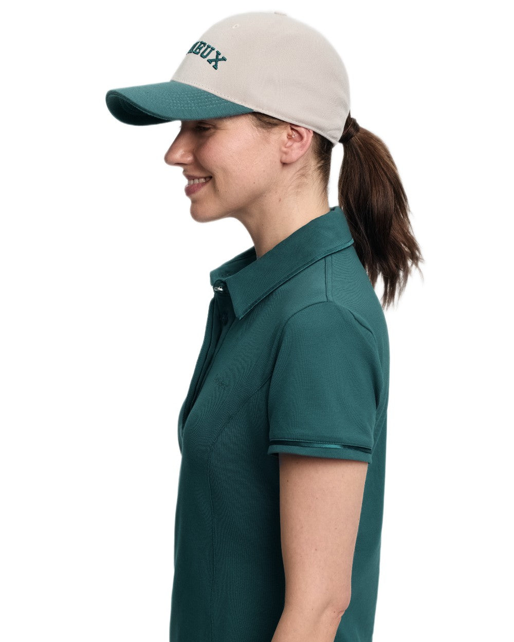 Stone coloured LeMieux Ashley Cap on white background 