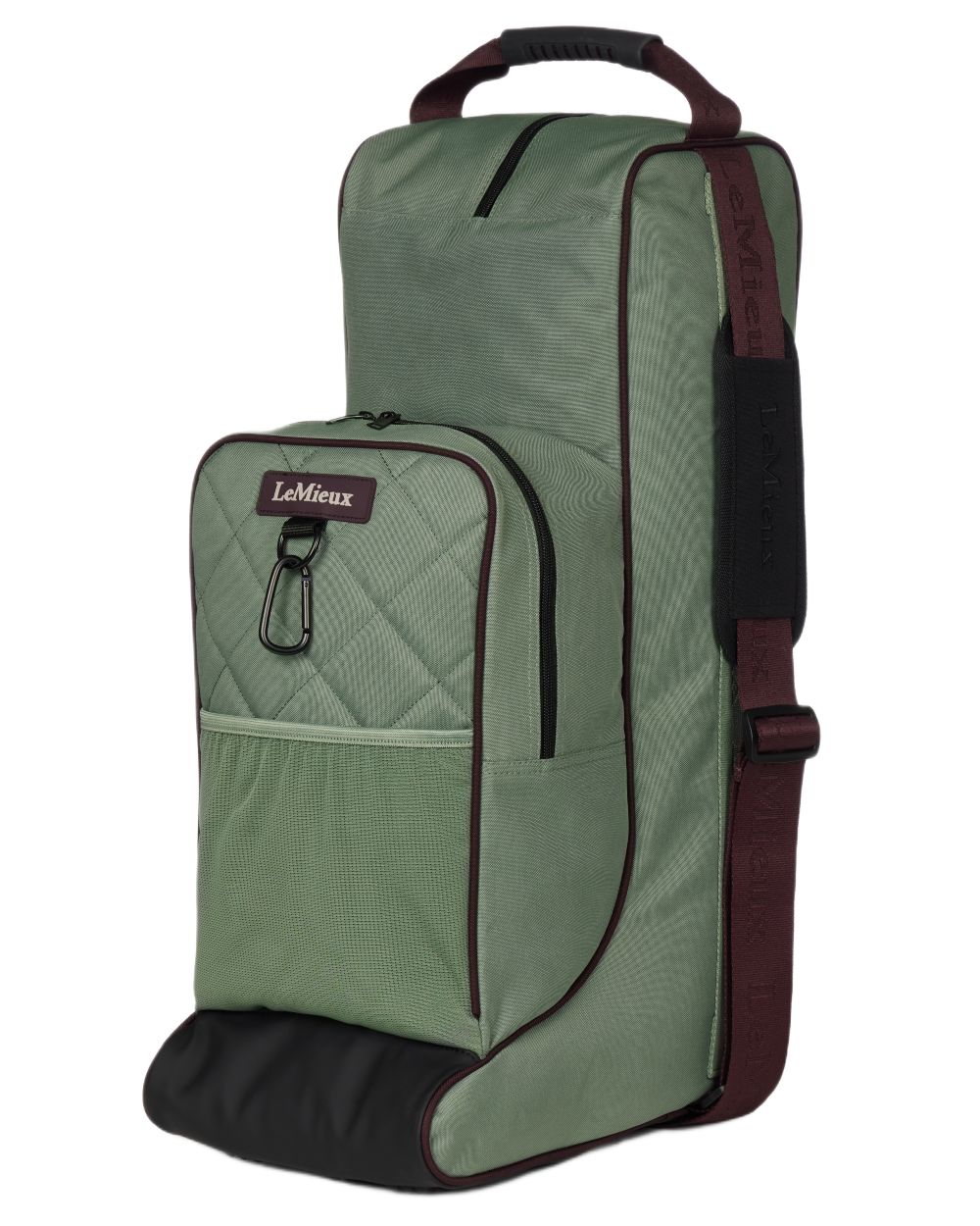 Rosemary coloured LeMieux Boot &amp; Hat Bag on white background 