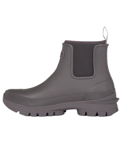 Cocoa coloured LeMieux Bramshaw Chelsea Wellies on white background 