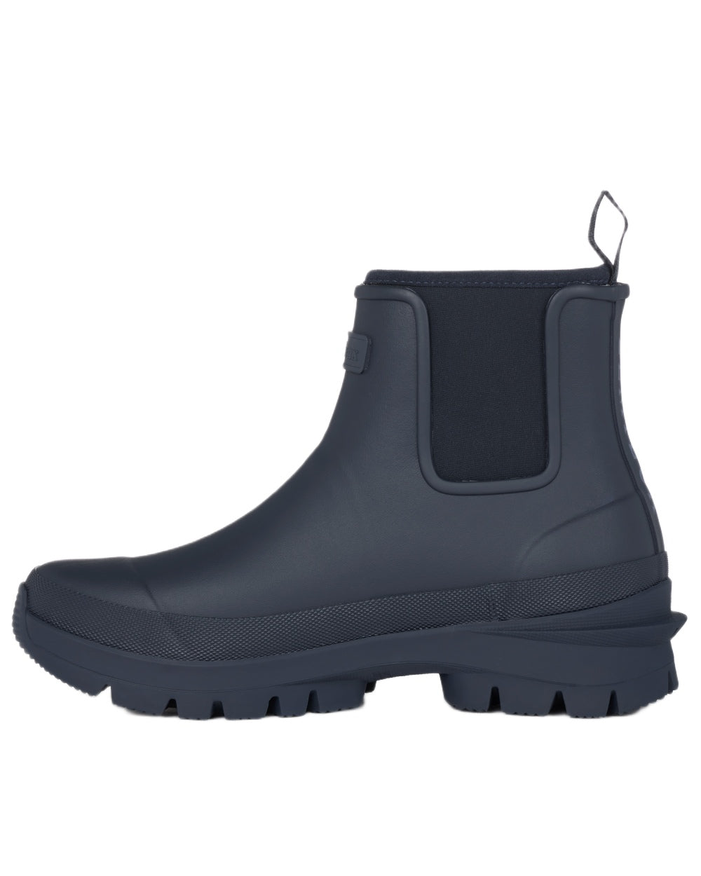 Navy coloured LeMieux Bramshaw Chelsea Wellies on white background 
