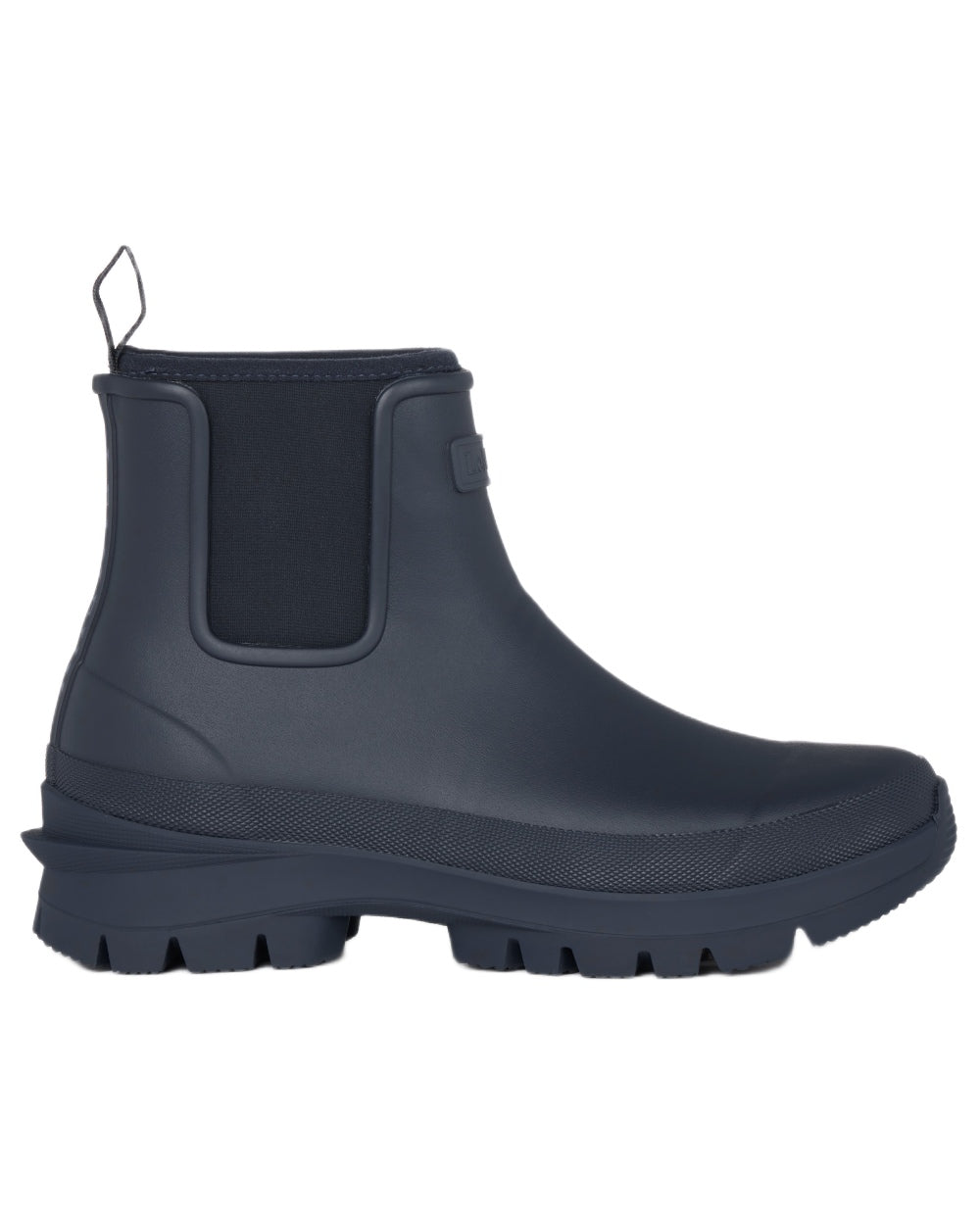 Navy coloured LeMieux Bramshaw Chelsea Wellies on white background 