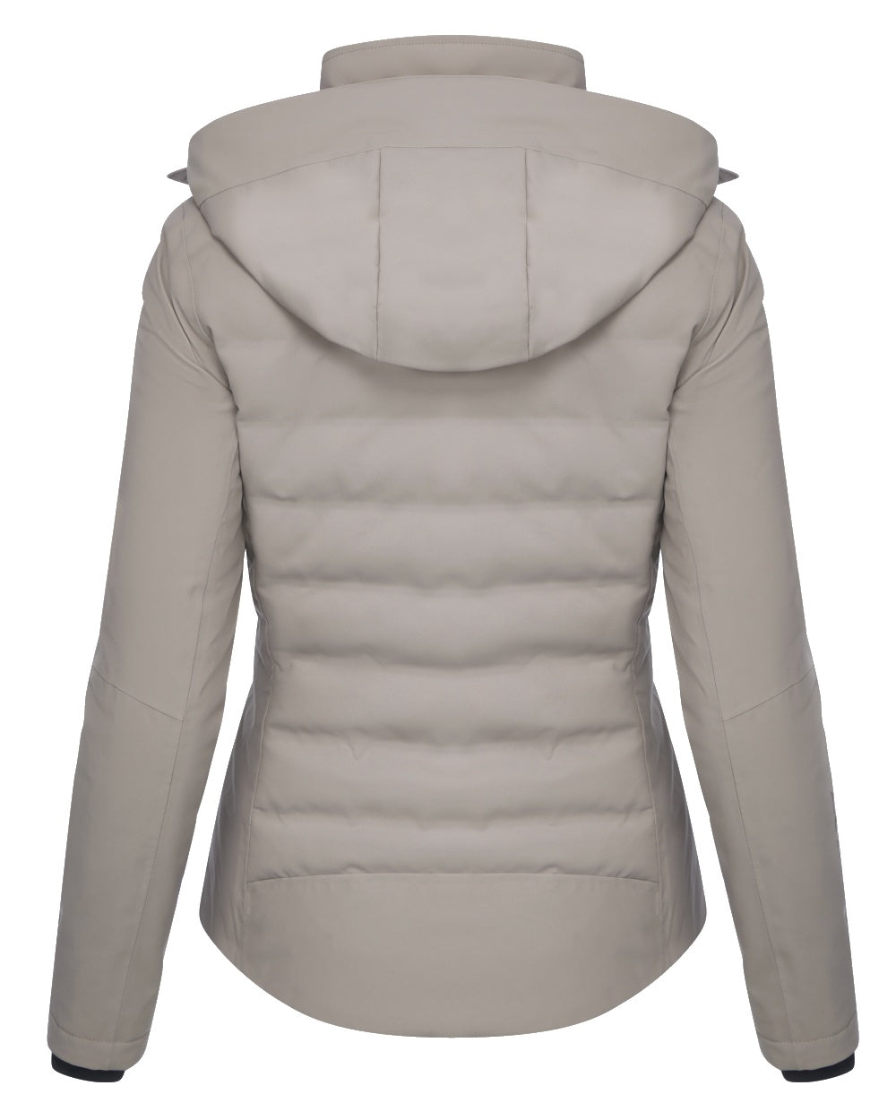 Ash coloured LeMieux Brooke Waterproof Hybrid Jacket on white background 