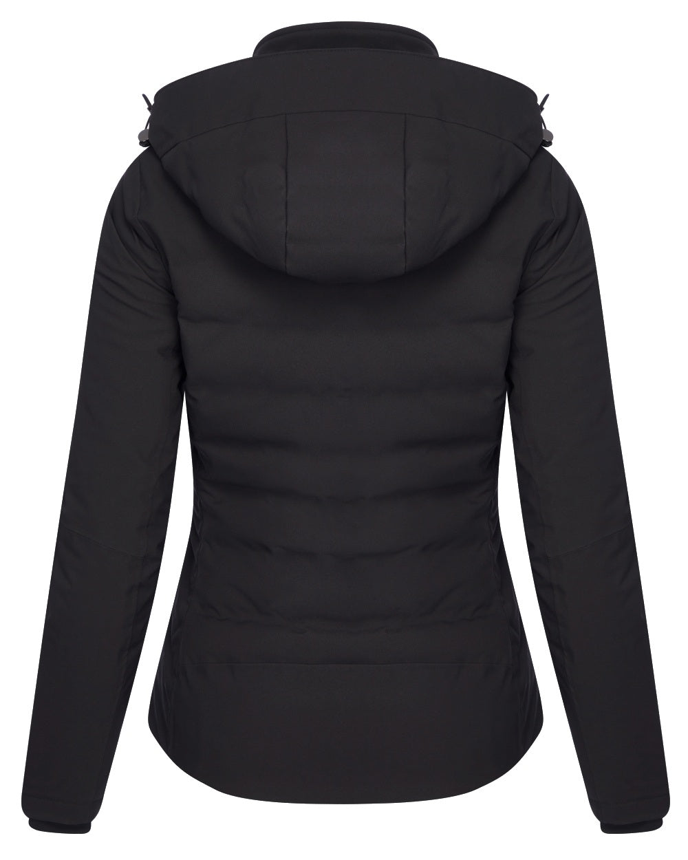 Black coloured LeMieux Brooke Waterproof Hybrid Jacket on white background 