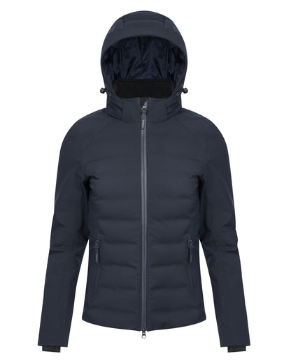 Navy coloured LeMieux Brooke Waterproof Hybrid Jacket on white background 