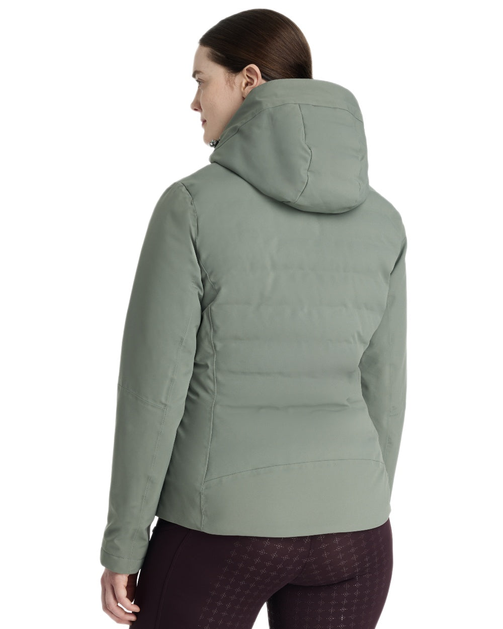 Rosemary coloured LeMieux Brooke Waterproof Hybrid Jacket on white background 
