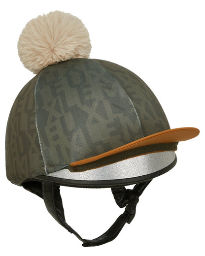 Alpine coloured LeMieux Casey Hat Silk on white background 