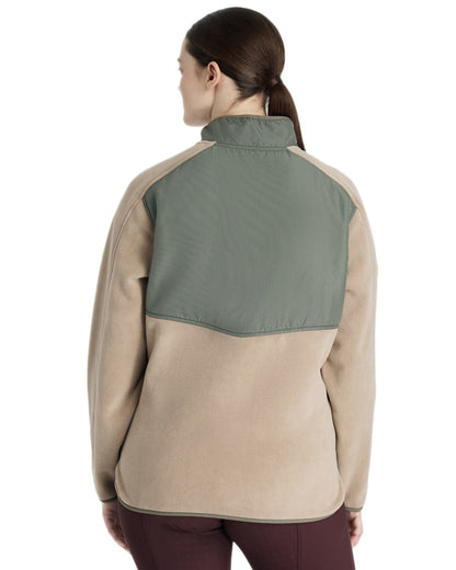 Rosemary coloured LeMieux Clara Hybrid Fleece on white background 