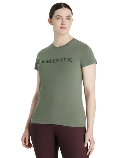 Rosemary coloured LeMieux Classique Sparkle T-Shirt on white background 