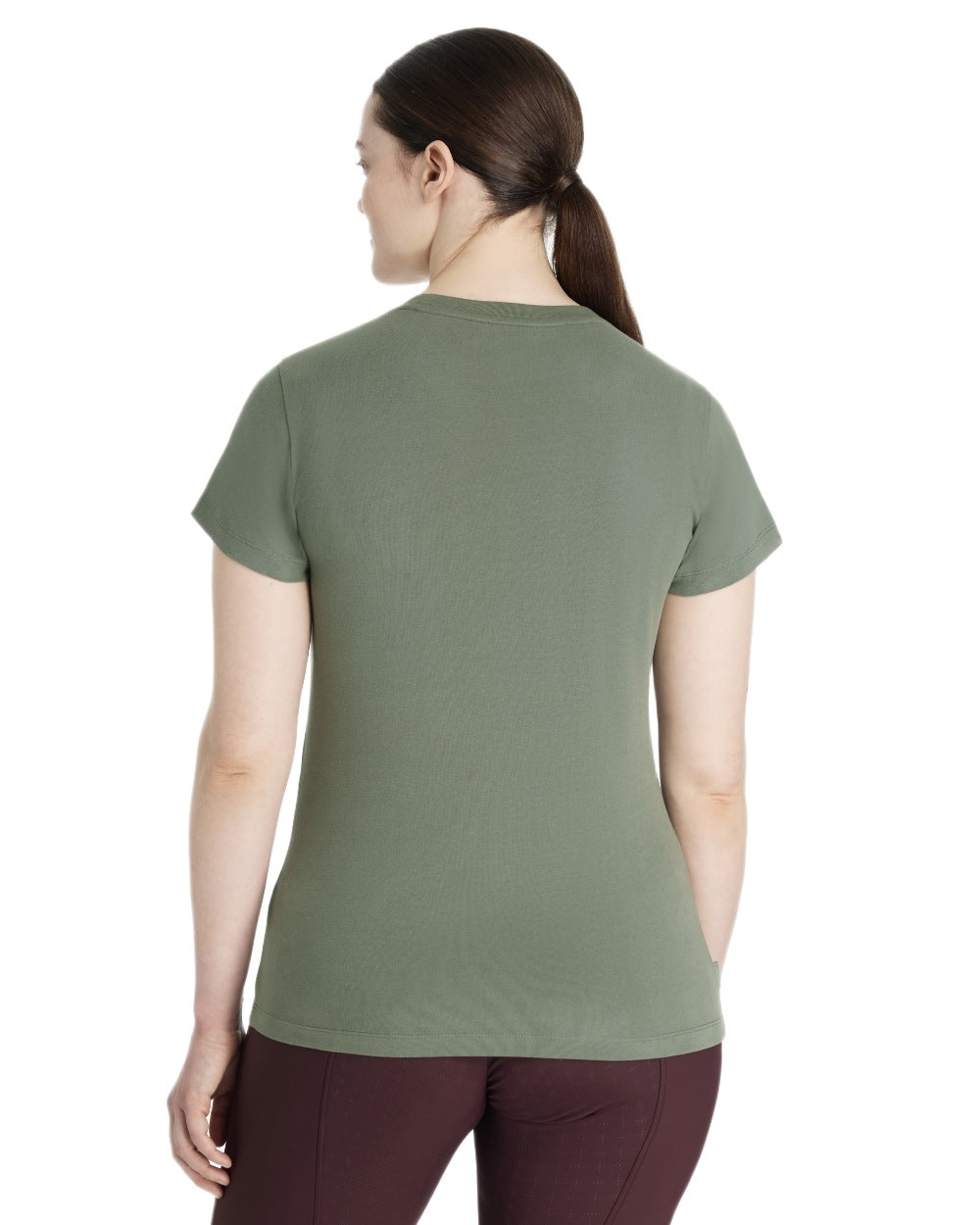 Rosemary coloured LeMieux Classique Sparkle T-Shirt on white background 