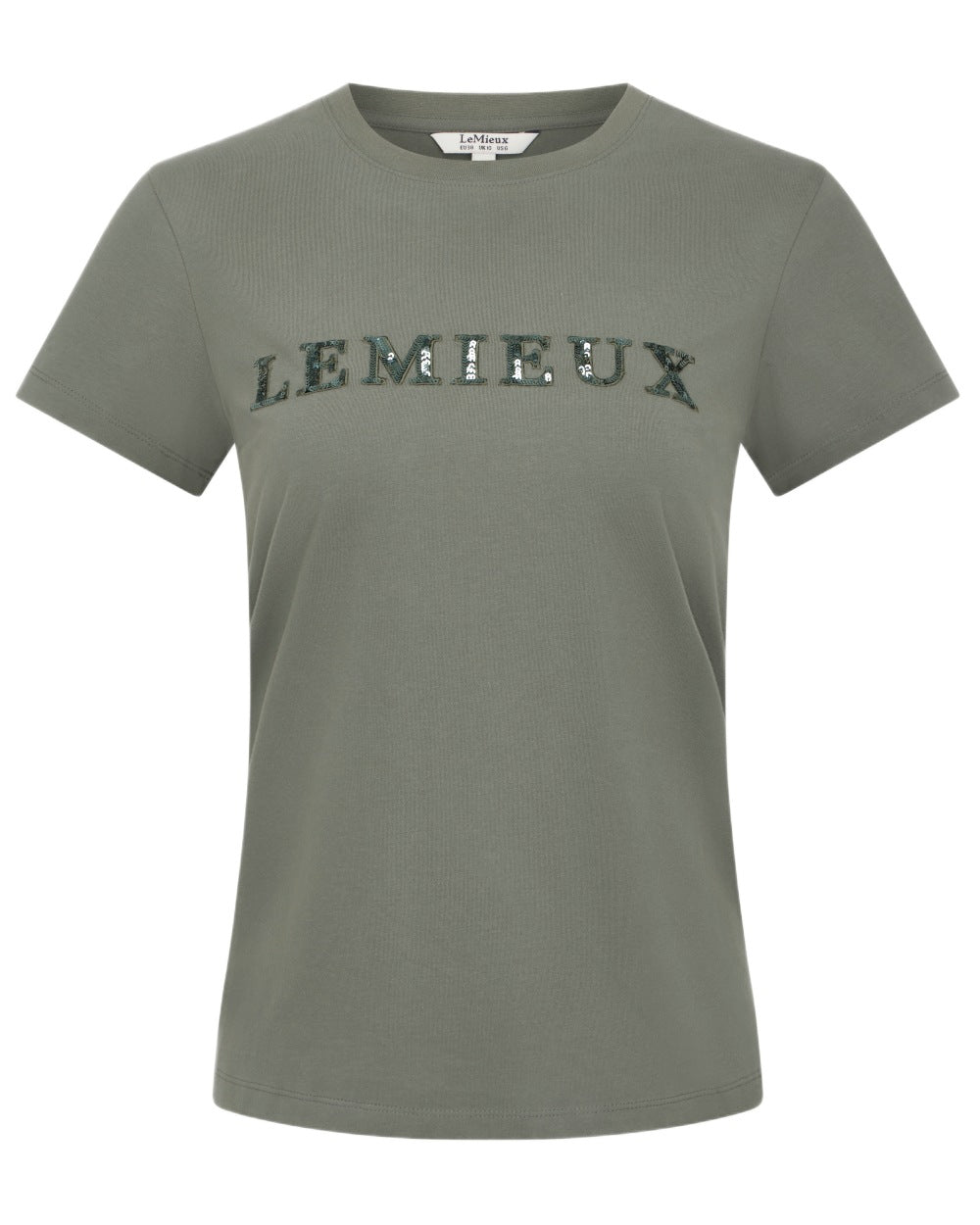 Rosemary coloured LeMieux Classique Sparkle T-Shirt on white background 