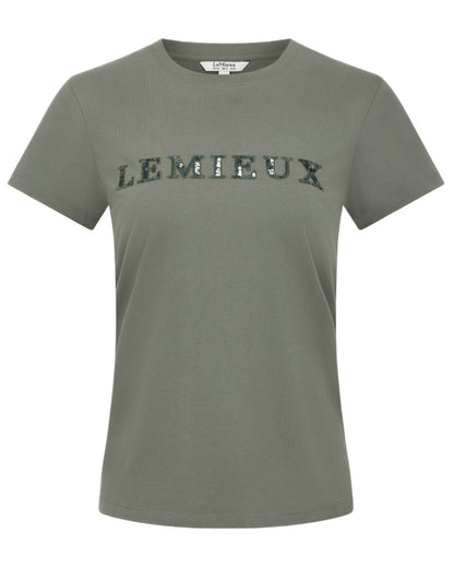 Rosemary coloured LeMieux Classique Sparkle T-Shirt on white background 