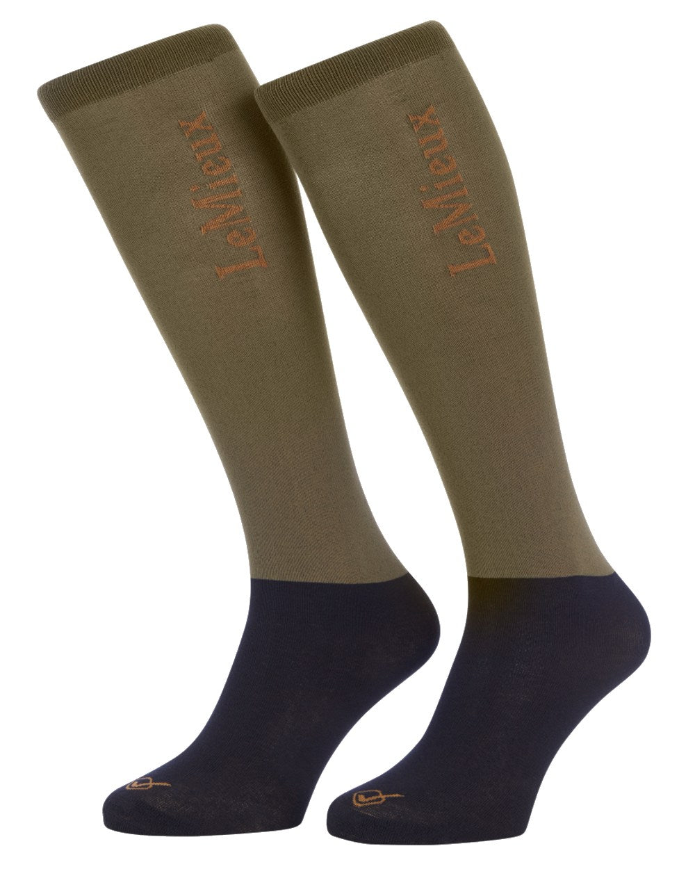 Alpine coloured LeMieux Competition Socks - Twin Pack Clearance on white background 