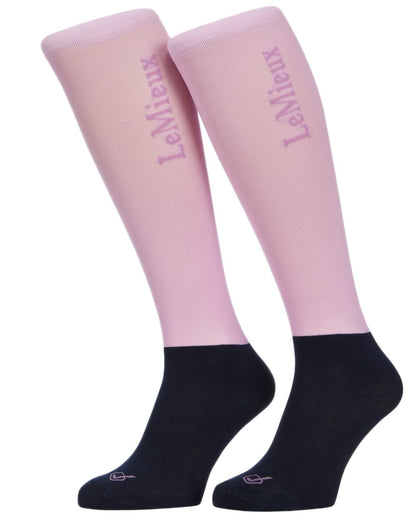 Fondant coloured LeMieux Competition Socks - Twin Pack on white background 