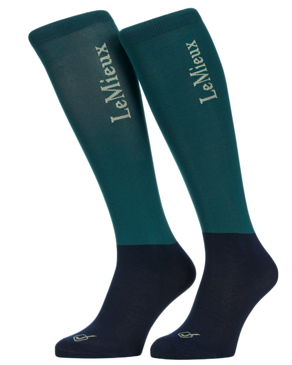Jungle coloured LeMieux Competition Socks - Twin Pack on white background 