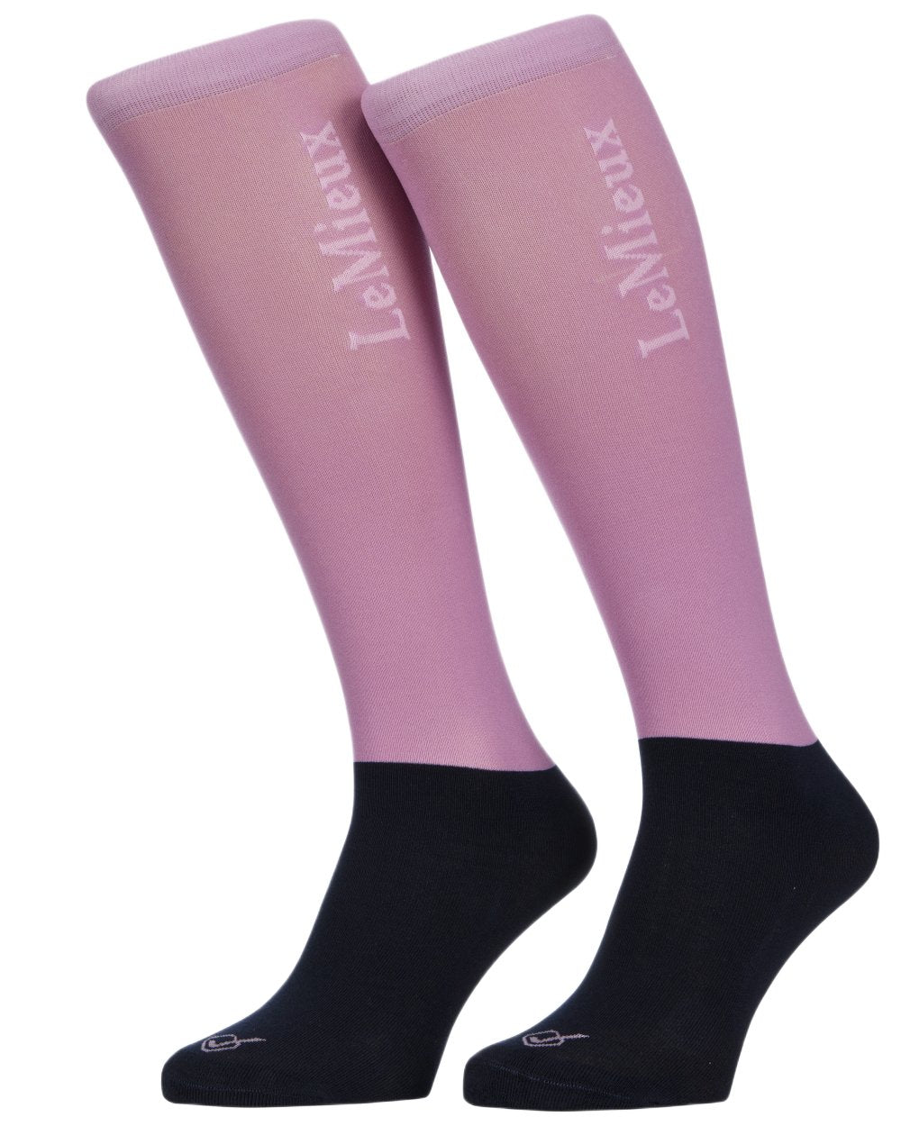 Mallow coloured LeMieux Competition Socks - Twin Pack on white background 