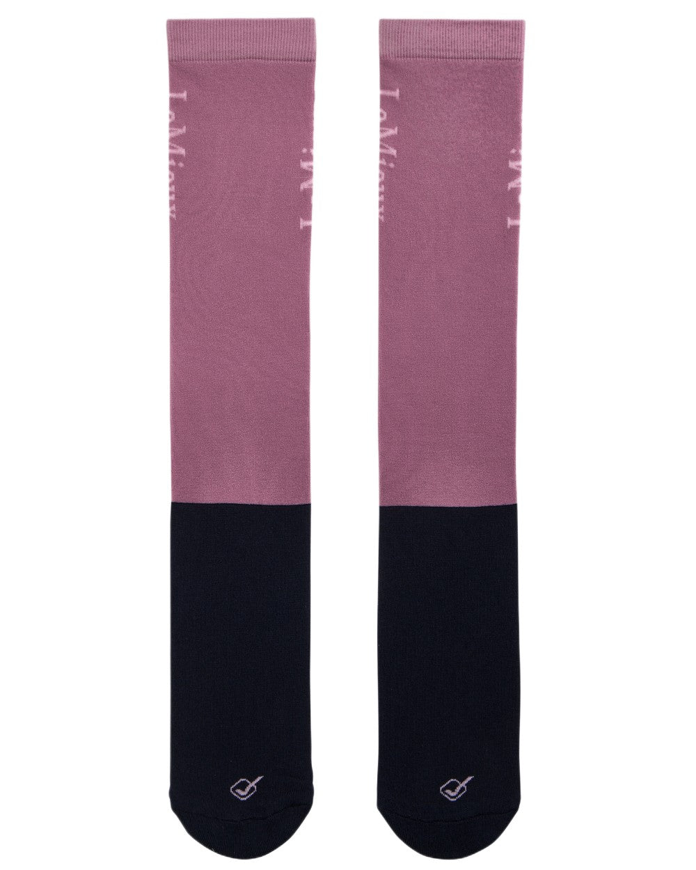 Mallow coloured LeMieux Competition Socks - Twin Pack on white background 