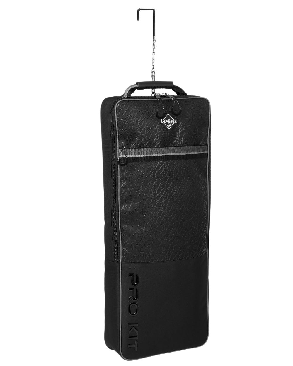 Black coloured LeMieux Elite Pro Bridle Bag on white background 