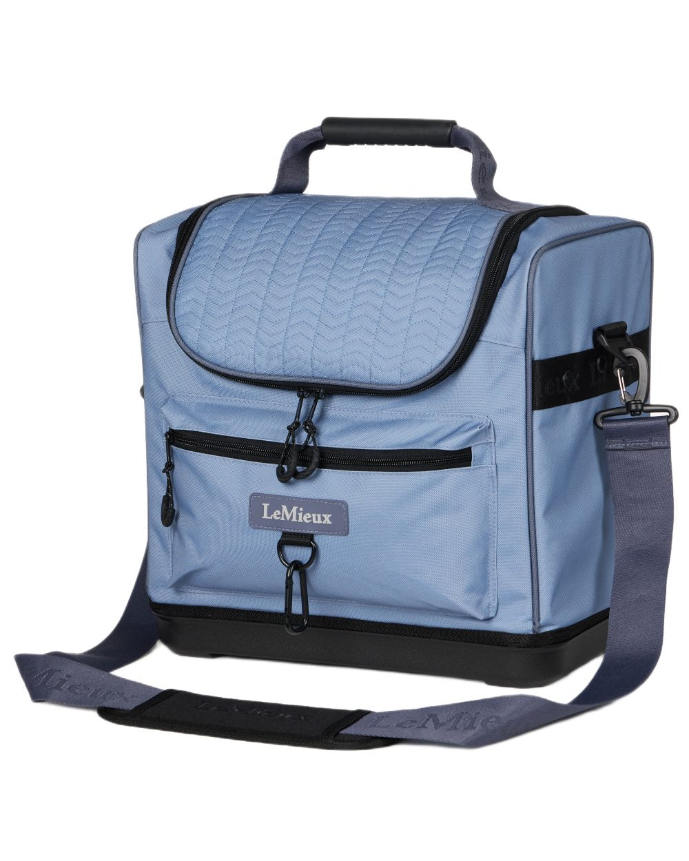 Powder Blue coloured LeMieux Elite Pro Grooming Bag on white background 