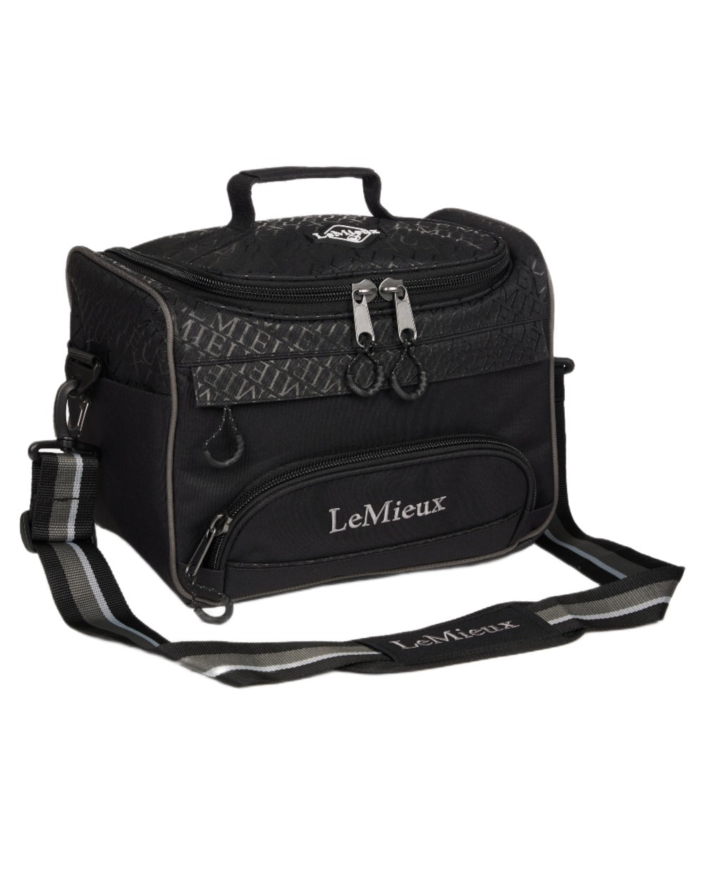 Black coloured LeMieux Elite ProKit Lite Grooming Bag on white background 