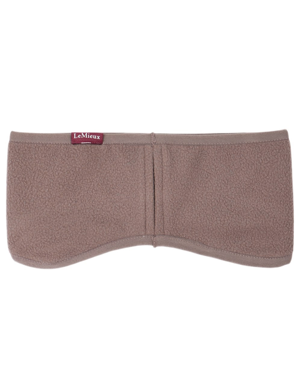 Walnut coloured LeMieux Fleece Earwarmer on white background 