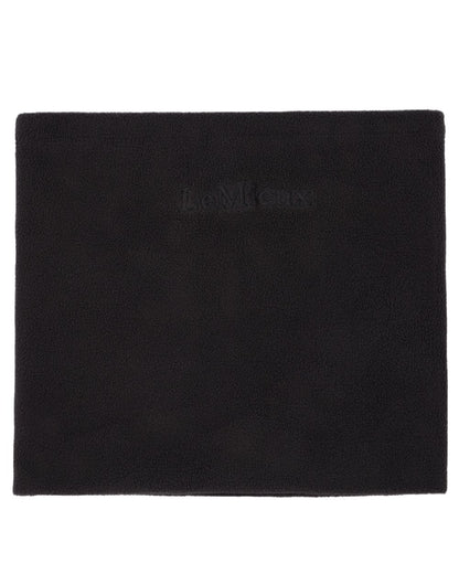 Black coloured LeMieux Fleece Snood on white background 