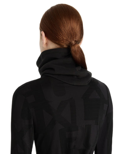 Black coloured LeMieux Fleece Snood on white background 