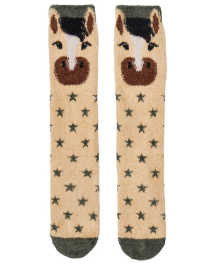 Dream Rosemary LeMieux Fluffy Character Socks on white background 