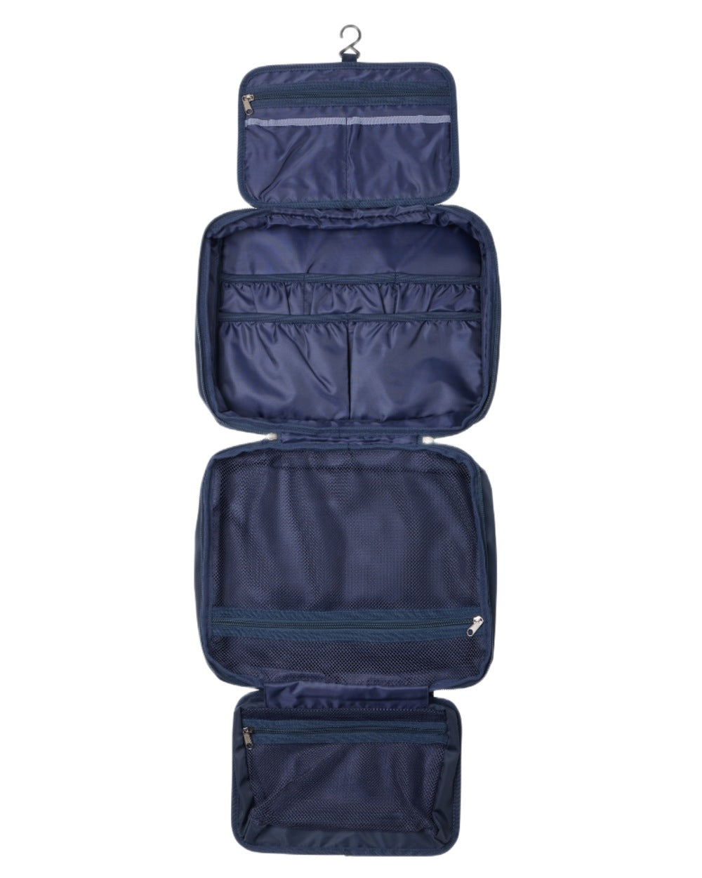 Navy coloured LeMieux Fold Down Pocket Organiser on white background 