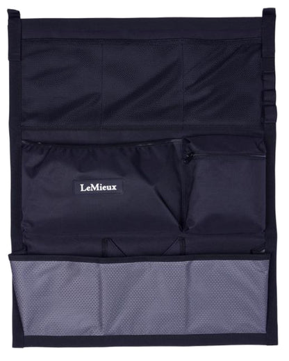 Navy coloured LeMieux Hanging Pockets on white background 