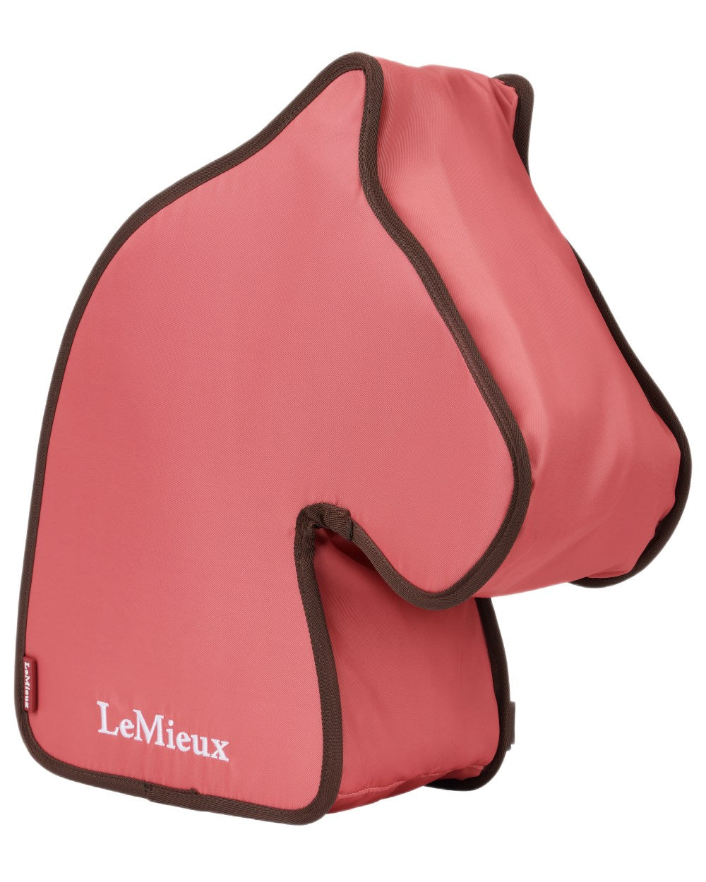Cranberry coloured LeMieux Hobby Horse Carry Bag on white background 