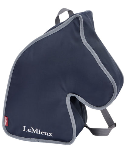 Navy coloured LeMieux Hobby Horse Carry Bag on white background 