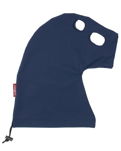 Navy coloured LeMieux Hobby Horse Clean Hood on white background 