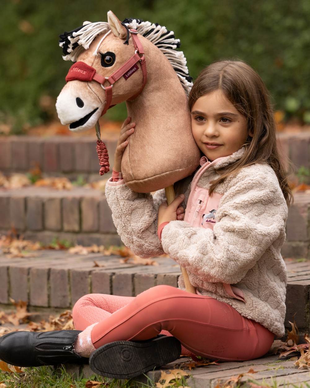 Oskar coloured LeMieux Hobby Horse Oskar on outdoor background 
