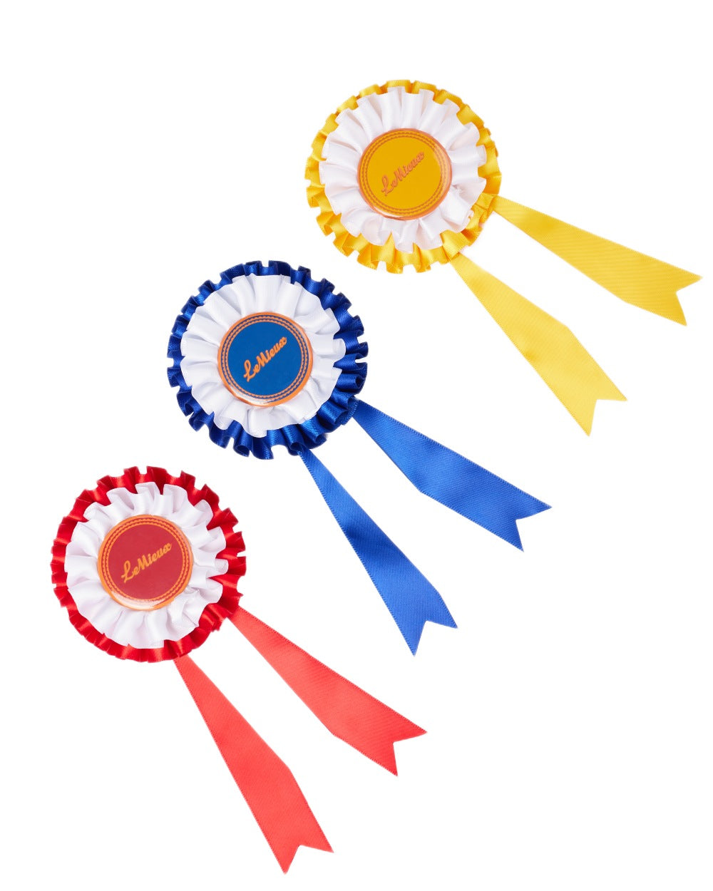 Multi coloured LeMieux Hobby Horse Rosette Pack on white background 