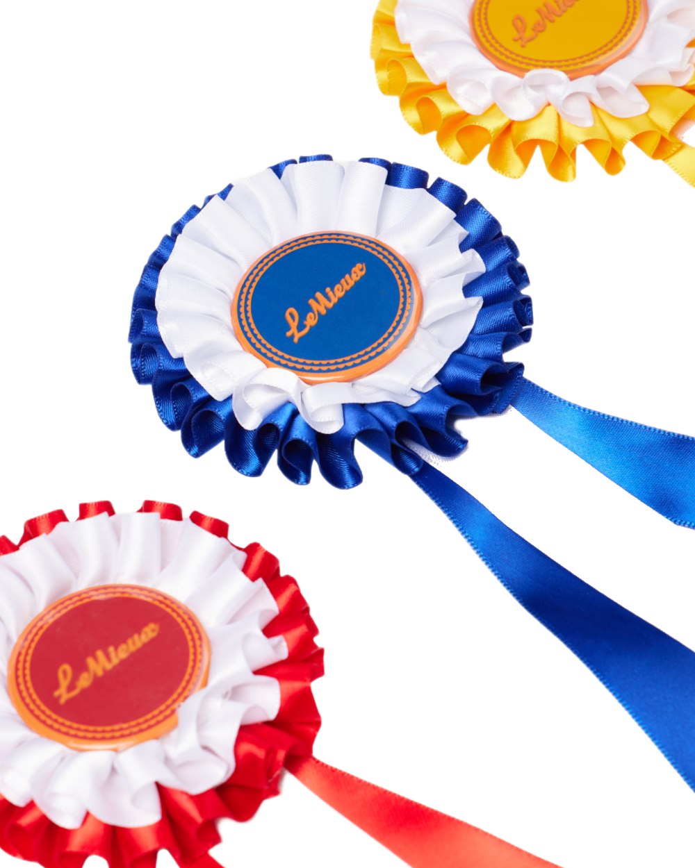 Multi coloured LeMieux Hobby Horse Rosette Pack on white background 