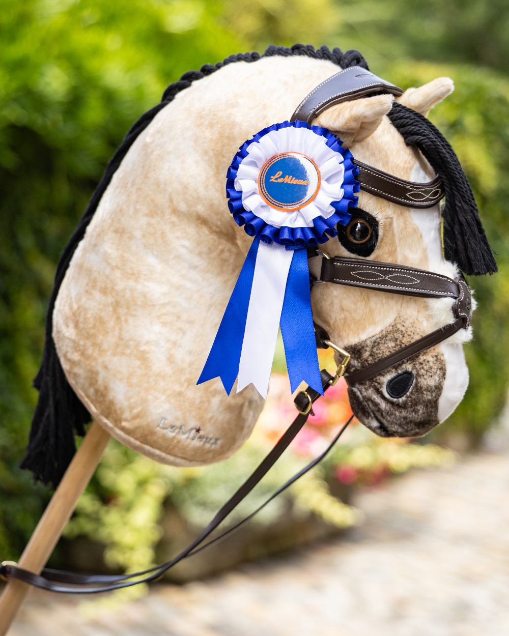 Multi coloured LeMieux Hobby Horse Rosette Pack on tree background 
