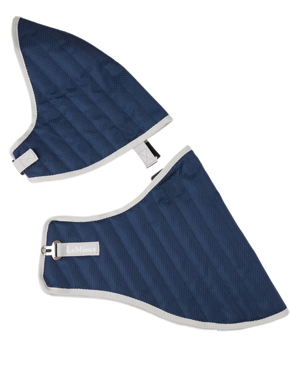 Navy coloured LeMieux Hobby Horse Stable Rug on white background 
