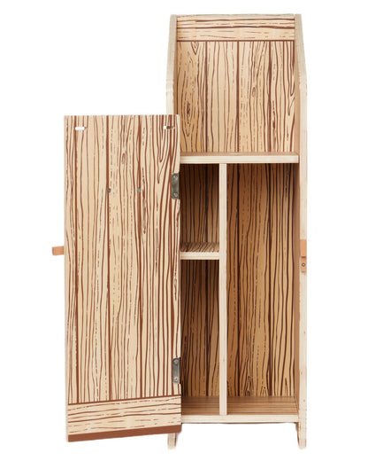 Wooden coloured LeMieux Hobby Horse Stable Wooden on white background 