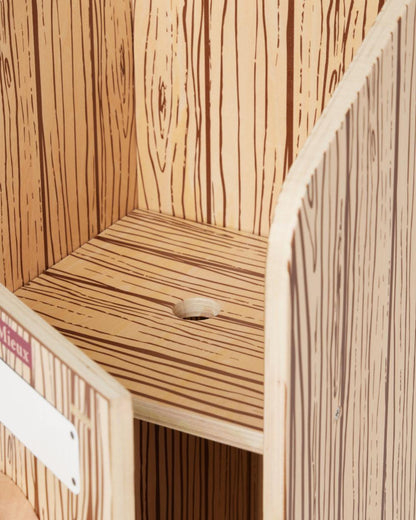Wooden coloured LeMieux Hobby Horse Stable Wooden on white background 