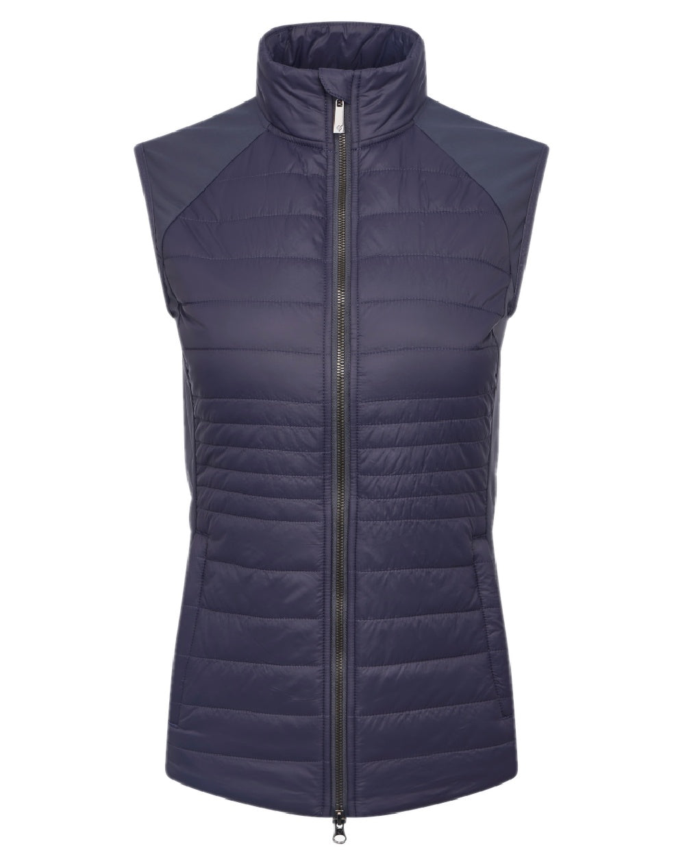 Dusk Blue coloured LeMieux Juliette Gilet on white background 