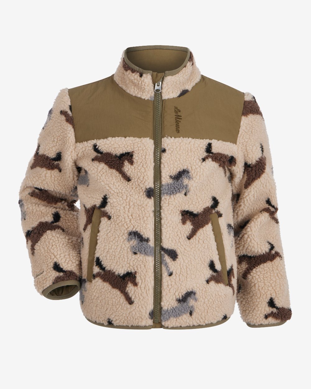 Willow Green Coloured LeMieux Kids Mini Theo Pony Fleece on White Background 