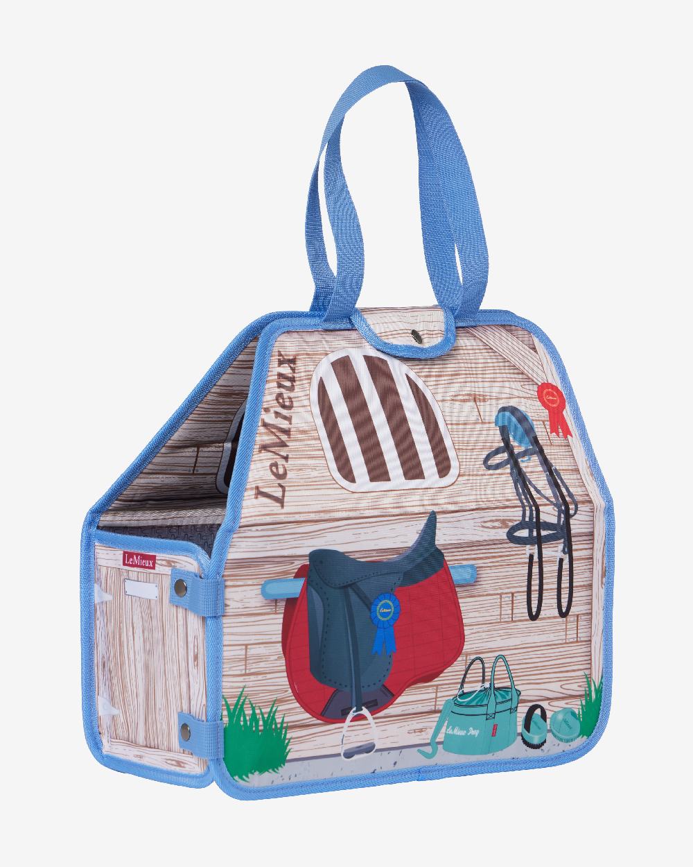 Multi Coloured LeMieux Kids Tony Carry Bag Stable on White Background 