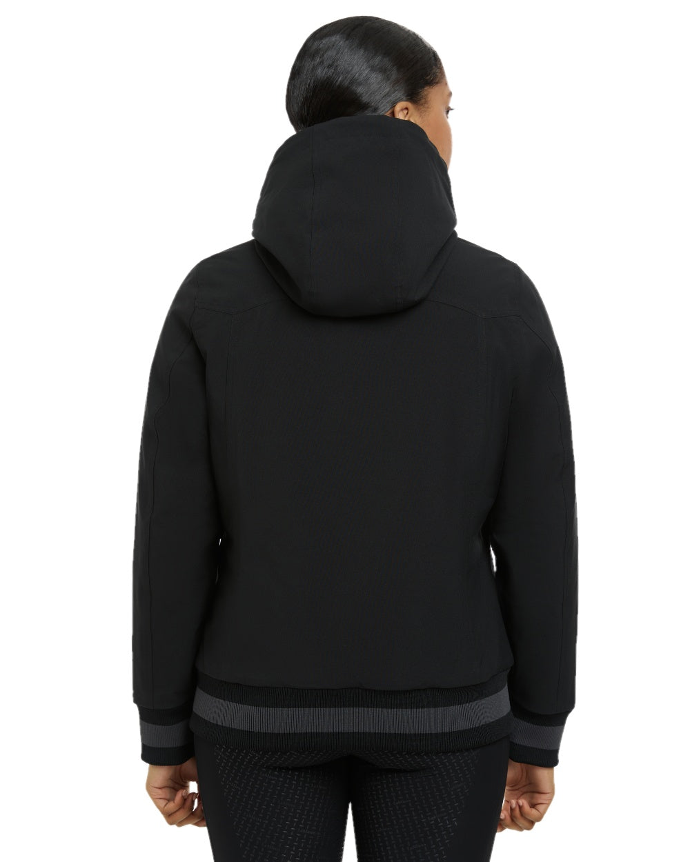 Black coloured LeMieux Ladies Team Jacket on white background 