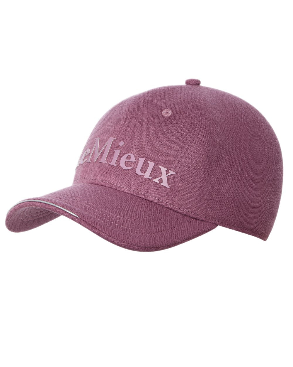 Mallow coloured LeMieux Lara Cap on white background 